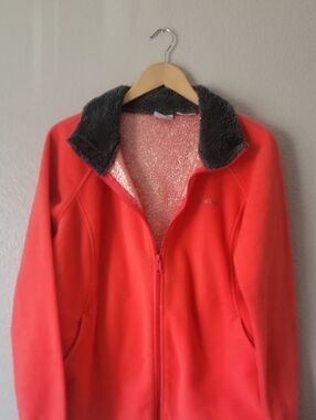 Columbia XL Women’s Coral Fleece Zip-Up Jacket with Contrast Collar reflective
